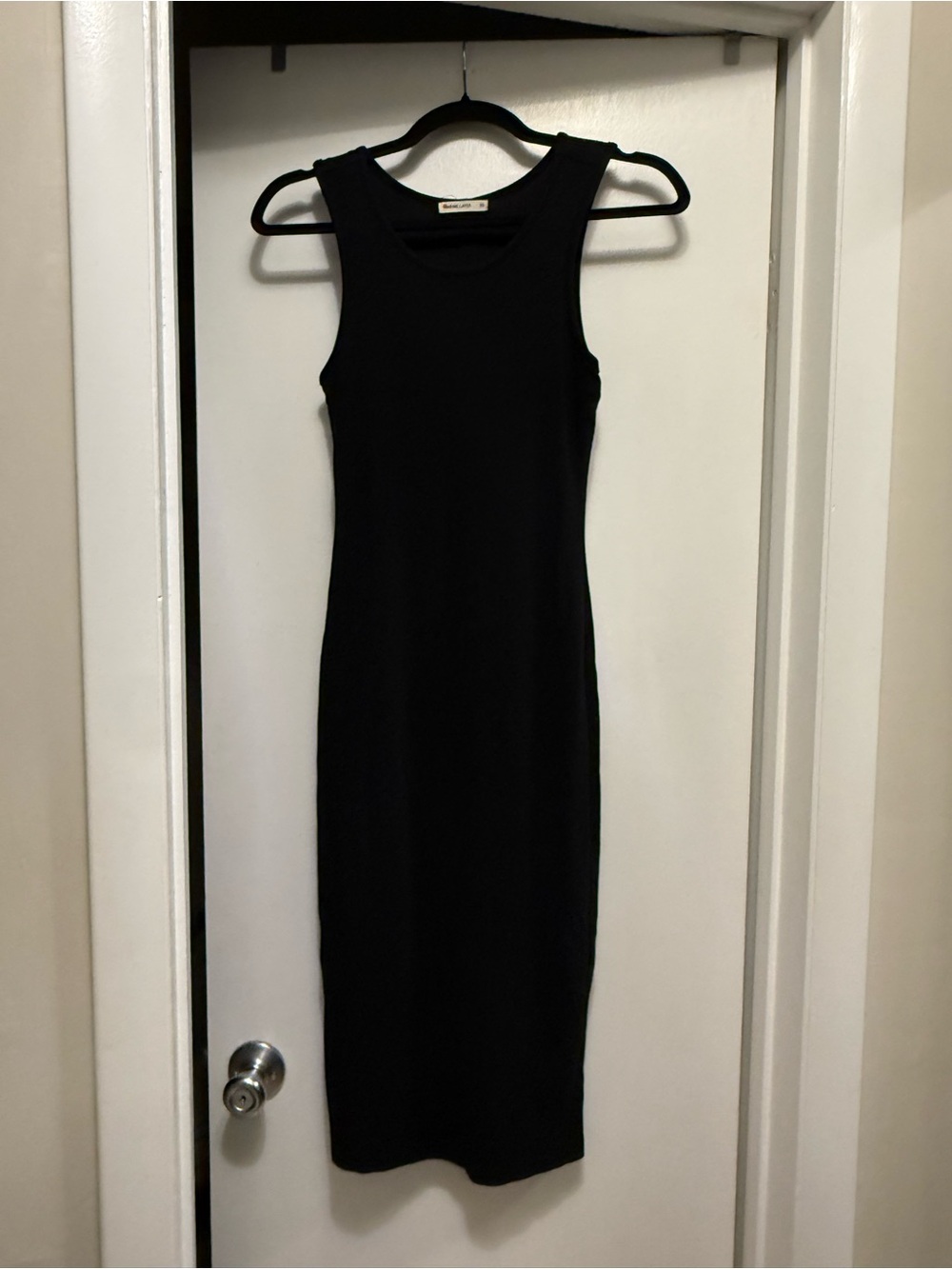 Marine Layer Black Sleeveless Midi Dress